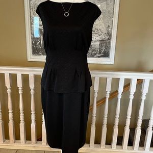 American Living Black Dress - Size 12. Peplum at Waist